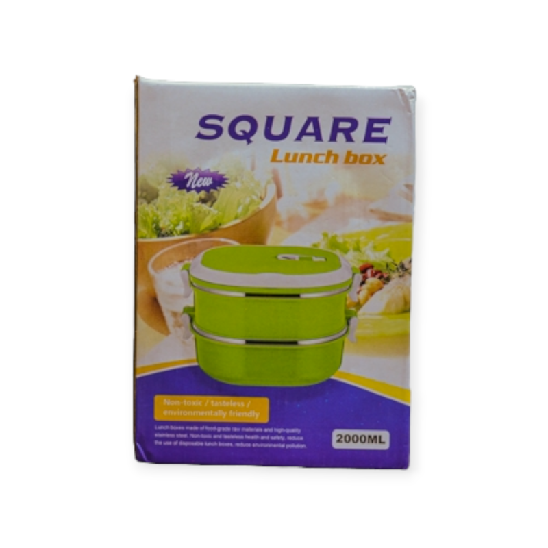 Square Lunch Box 2000ml